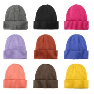 Warm and Comfortable Women's Winter Knitted Cuffed Beanie - Multiple Colors