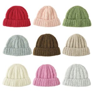 Soft Ribbed Knit Beanie Hat - Multiple Colors