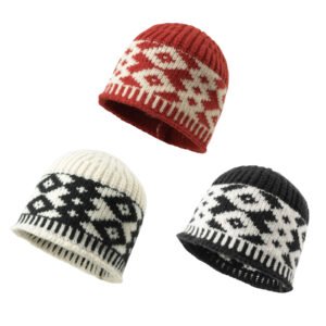 Ethnic Pattern Knitted Beanie Hat