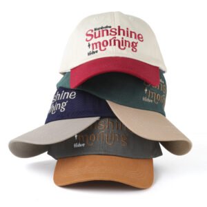 Sunshine Morning  Embroidered Adjustable Baseball Caps - Multiple Colors