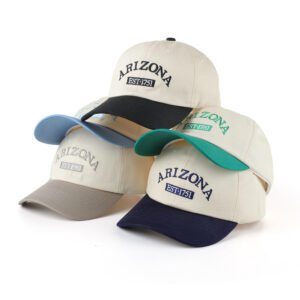 Vintage Style ARIZONA EST 1751 Baseball Caps - Multiple Color Options for Casual Wear
