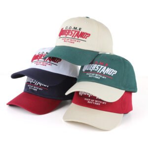 Vintage Embroidered Letter Baseball Caps for Men and Women - "C.O.M.E UNDERSTAND? KEEP UP WITH MY RHYTHMS"