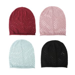 Breathable Hollow - Out Knitted Beanies for All Seasons