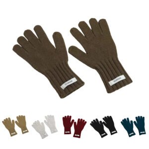 Classic Knitted Winter Gloves with Ribbed Cuff - Warm & Stylish Touchscreen Compatible Gloves for Men & Women in Multiple Colors