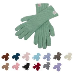 Women's Long Knitted Cashmere Feel Gloves - 13 Colors Warm Winter Gloves for Fashion & Cold Weather Protection