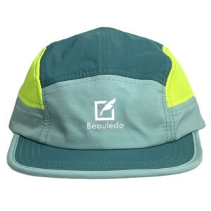 Beauledo 5-Panel Lightweight Breathable Cap | Quick-Dry Outdoor Sports Mesh Patchwork Hat