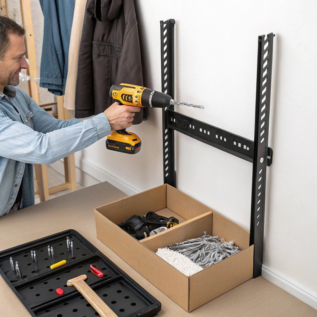 sleek neutral design hat display