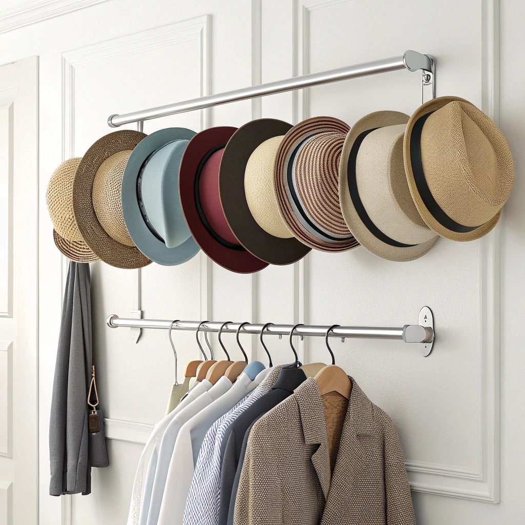 easy installation hat rack hardware