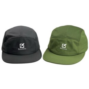 Beauledo Water-Resistant 5-Panel Cap - UV-Protective Outdoor Hat for Hiking (Charcoal/Olive Green)