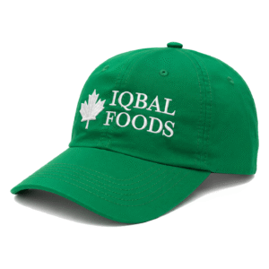 IQBAL FOODS Maple Leaf Embroidered Baseball Cap – Adjustable Washed Cotton Dad Hat Outdoor Sun Hat