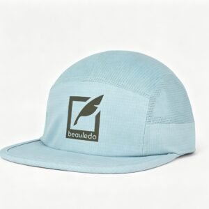 Beauledo Grid Quick-Dry Running Cap – Breathable Mesh Outdoor Sports Hat (Sky Blue)