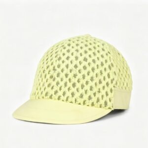 Hollow Crochet Textured 5 Panel Baseball Cap, Breathable Full Mesh Casual Street Hat, Beauledo Lightweight Fashion Short Brim Cap
