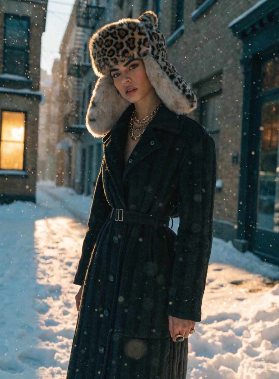 Leopard Ushanka Hat