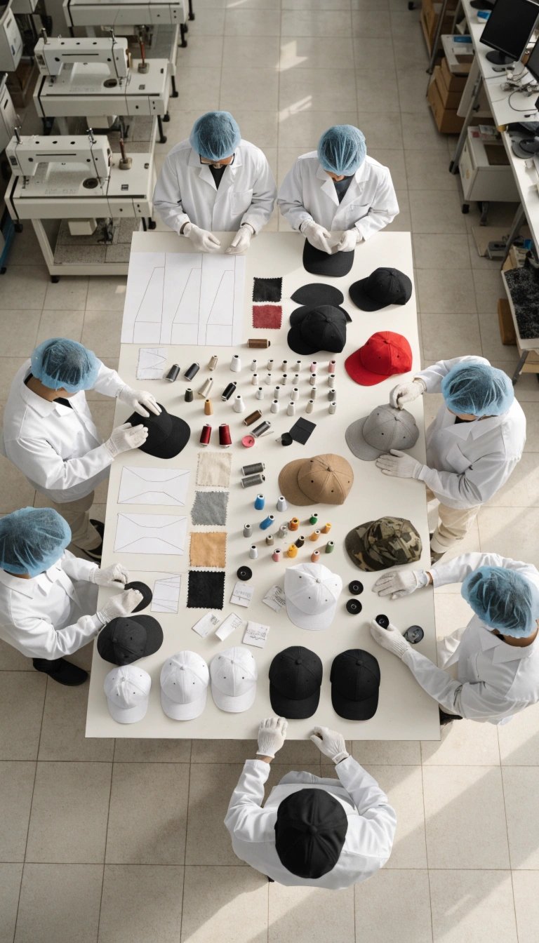 Professional Baseball Cap Manufacturing