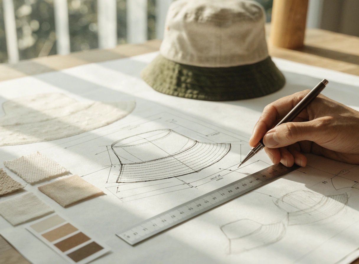Hat design sketch