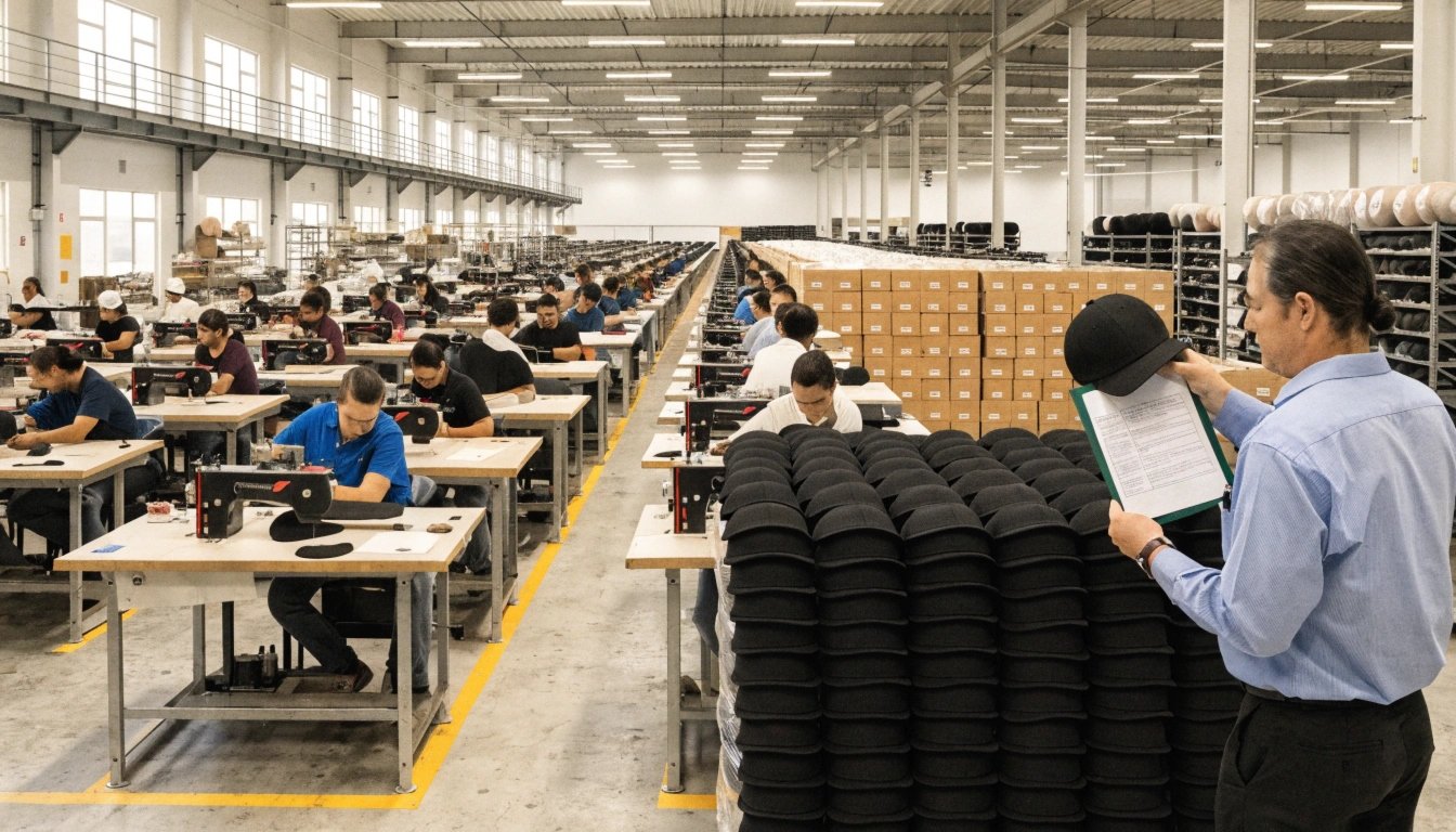 Hat production line