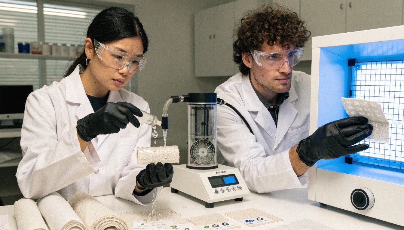 Material inspection for outdoor hats