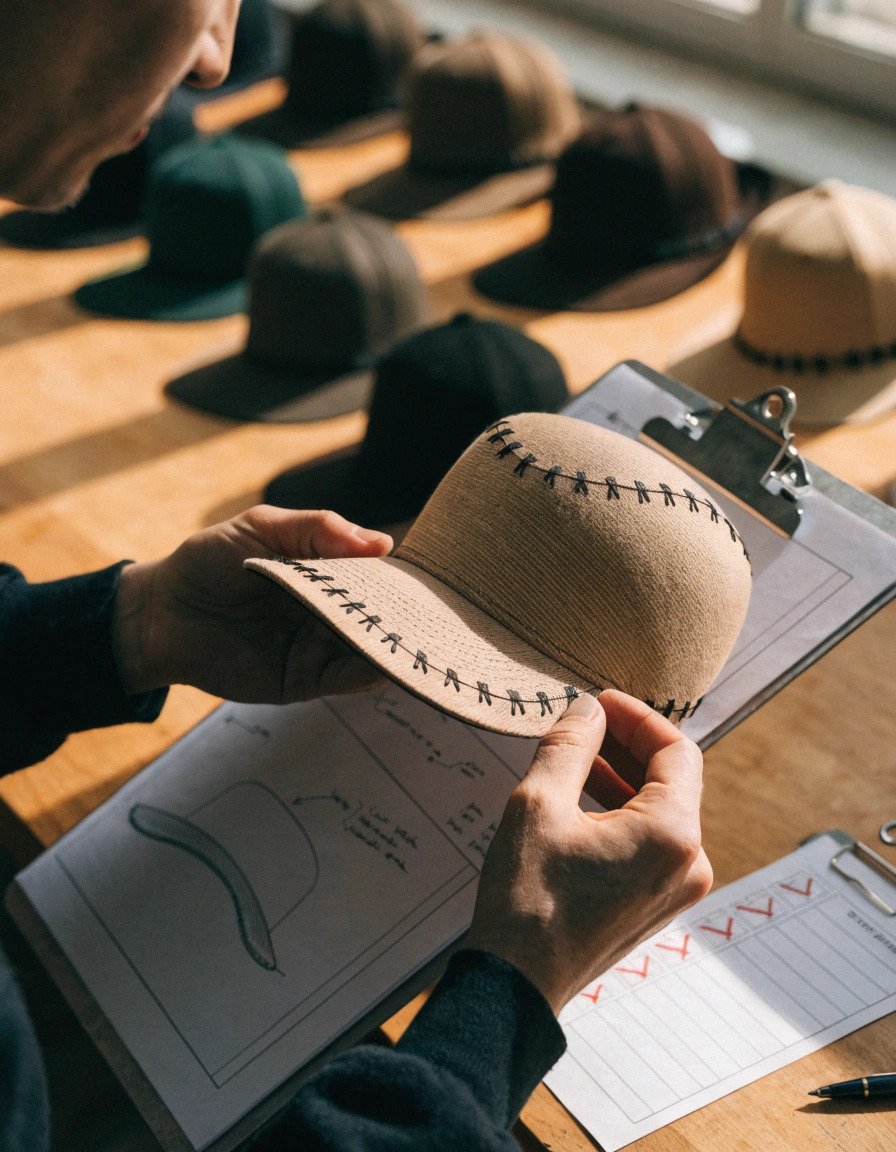 Custom hat quality checks