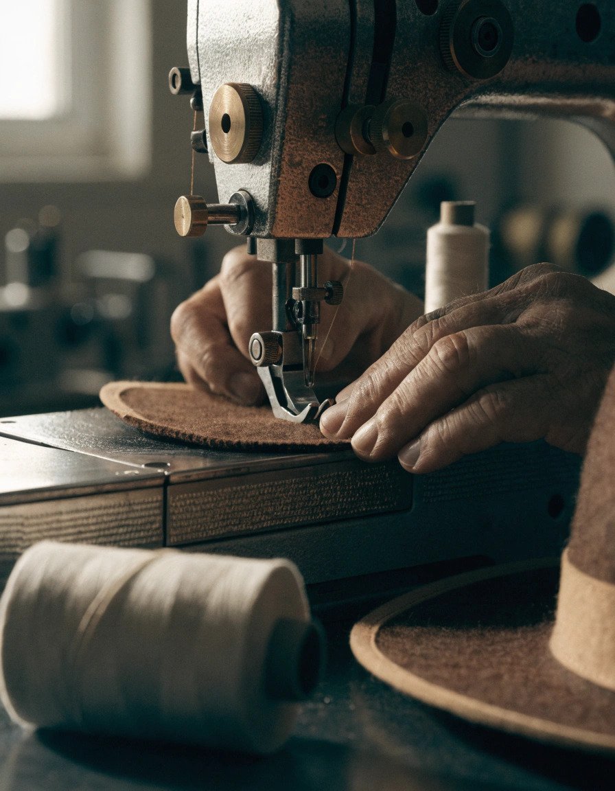 Hat stitching process