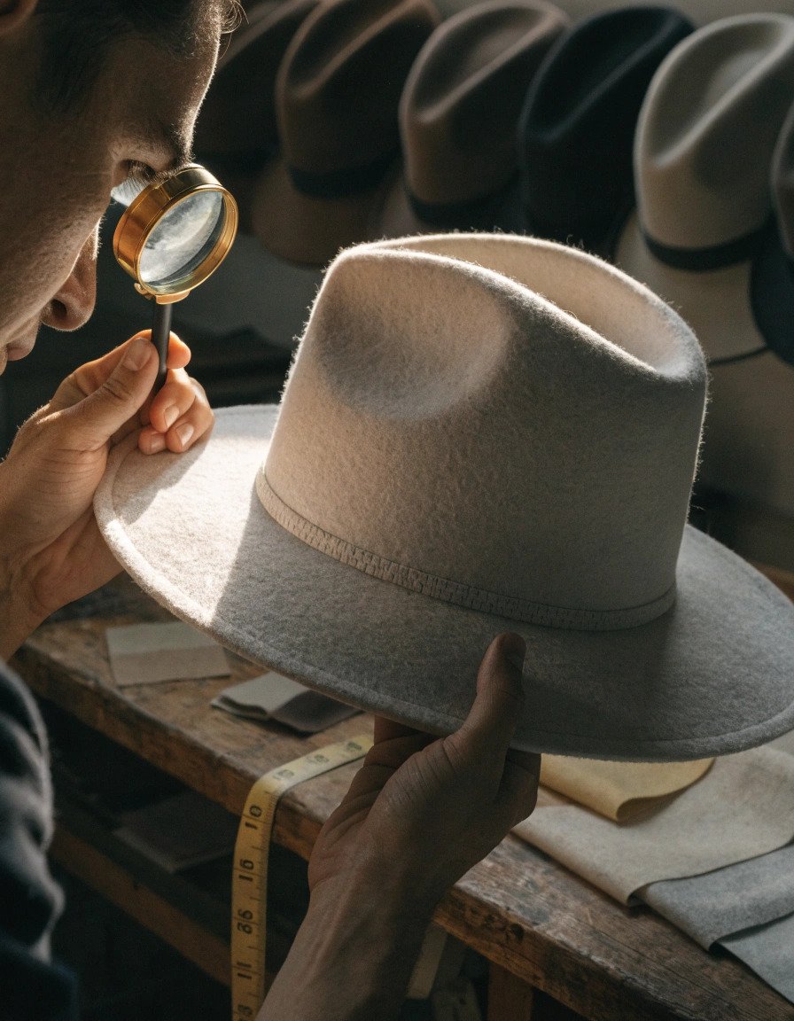 Hat manufacturing quality control process