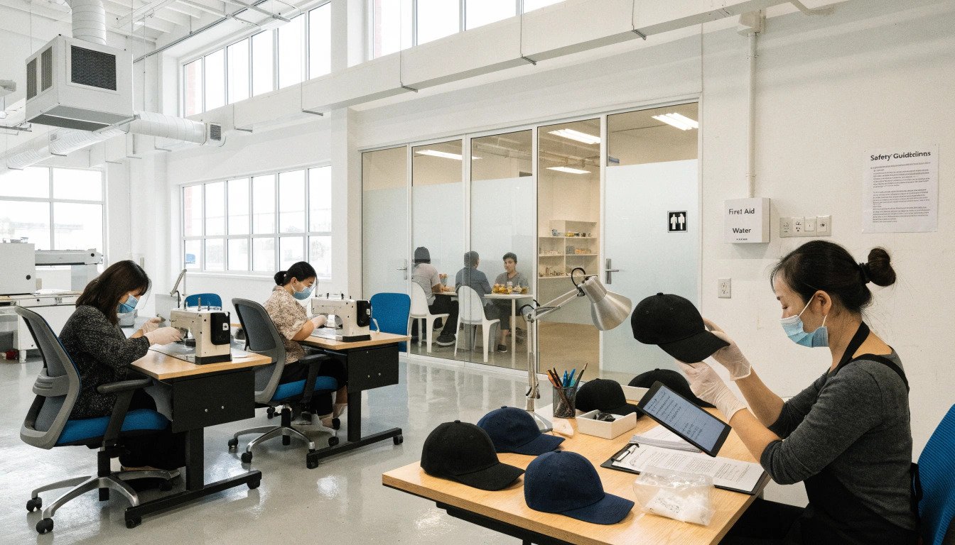 Inside a responsible hat factory