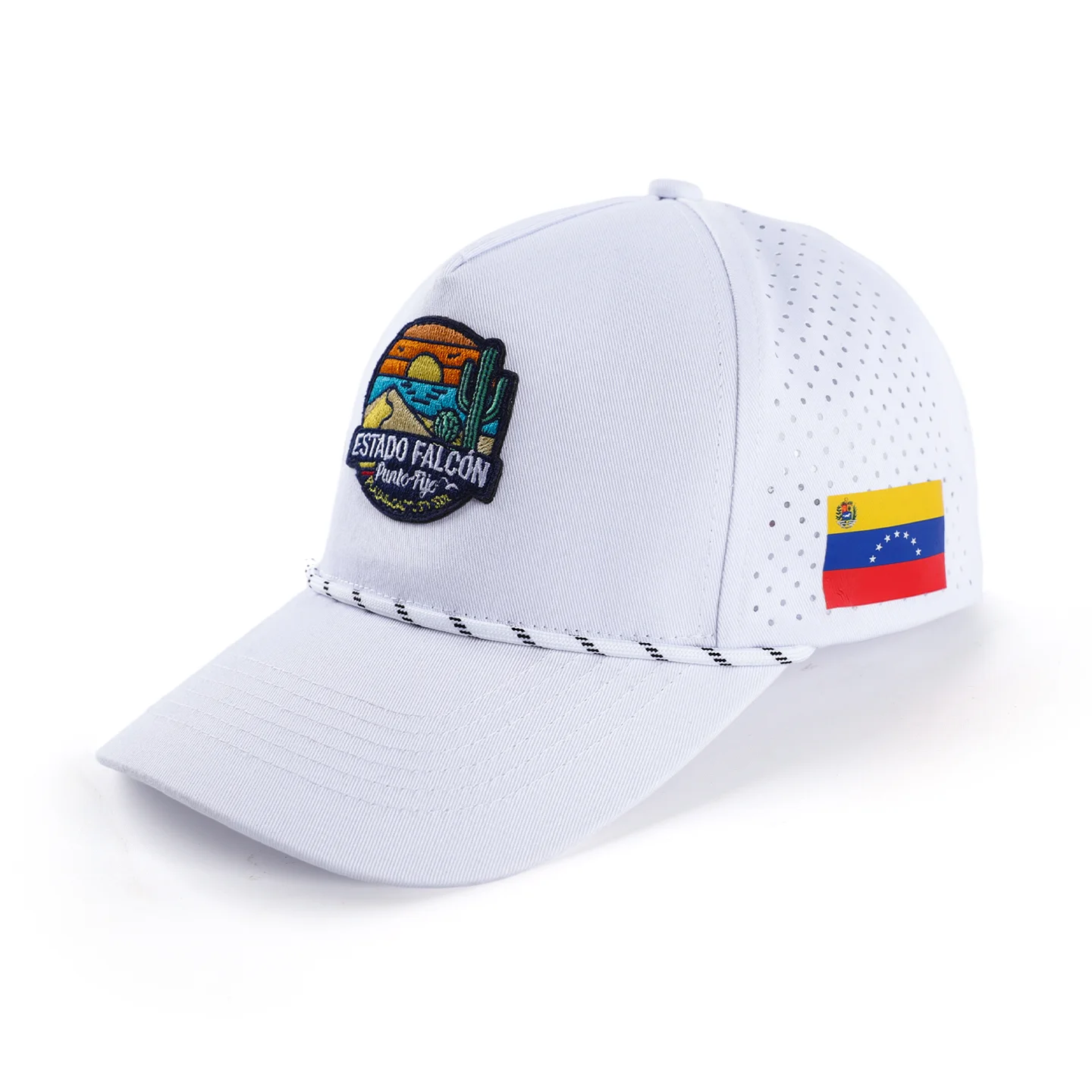 Custom cap with embroidered patches