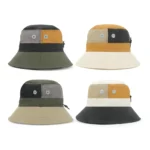 Color Block Patchwork Bucket Hat – Stylish Sun Protection for Outdoor Adventures - image 7