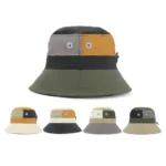 Color Block Patchwork Bucket Hat – Stylish Sun Protection for Outdoor Adventures - image 8