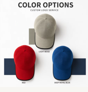 Customized logo seamless knitted sports cap breathable lightweight golf hiking baseball cap retro washed style OEM service